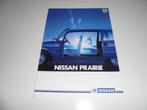 brochure Nissan Prairie  1984, Ophalen of Verzenden, Zo goed als nieuw, Overige merken