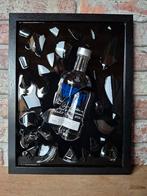 Absolut vodka fles verwerkt in een lijst met Epoxy, Ophalen of Verzenden