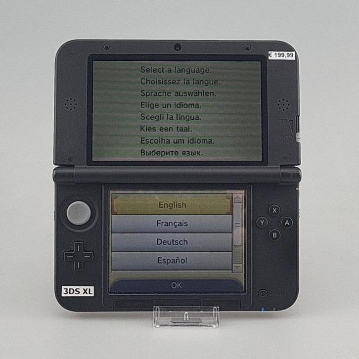 Nintendo 3DS XL Zwart Incl: Oplader, Spelcomputers en Games, Spelcomputers | Nintendo 2DS en 3DS, Zo goed als nieuw