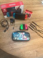 Nintendo Switch met accessoires en doos, Spelcomputers en Games, Ophalen, Gebruikt, Overige genres, 1 speler