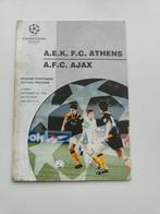 AEK  FC Athene - AJAX Champions League 25-9-194, Verzenden, Gebruikt, Ajax