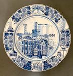 Delfts Blauw bord ‘125 jaar Suikerfabriek Holland - Halfweg, Ophalen of Verzenden