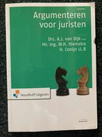 Aldert Jan van Dijk - Argumenteren voor juristen, Ophalen of Verzenden, Gelezen, Aldert Jan van Dijk; Willem Hiemstra; Hans Conijn