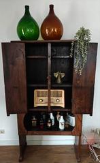 Antieke houten boerenkast met deuren en planken, 50 tot 100 cm, 150 tot 200 cm, 25 tot 50 cm, Overige houtsoorten