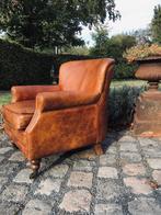 Vintage schaapslederen fauteuil, Ophalen, 75 tot 100 cm, 50 tot 75 cm, Gebruikt