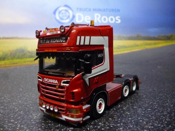 WSI Scania r serie W.P. de Koning, Hobby en Vrije tijd, Modelauto's | 1:50, Zo goed als nieuw, Bus of Vrachtwagen, Wsi, Ophalen of Verzenden