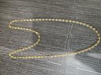14 k gouden koffieboon ketting 9,1 gram 59 cm, Ophalen of Verzenden, Nieuw, Goud, Goud