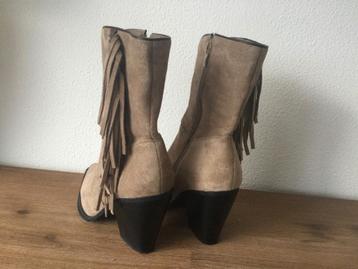 Western cowboy laarzen maat 39 beige beschikbaar voor biedingen