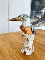 porceleinen beeldje van groene ijsvogel, Verzamelen, Beelden en Beeldjes, Ophalen of Verzenden, Zo goed als nieuw, Dier
