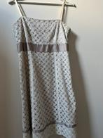 Steps jurk offwhite 38 parelknoop vestje M, Ophalen of Verzenden, Zo goed als nieuw, Maat 38/40 (M), Grijs