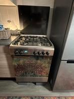 Indesent oven met gasfornhuis, Witgoed en Apparatuur, Fornuizen, Ophalen, 60 cm of meer, Zo goed als nieuw, Gas