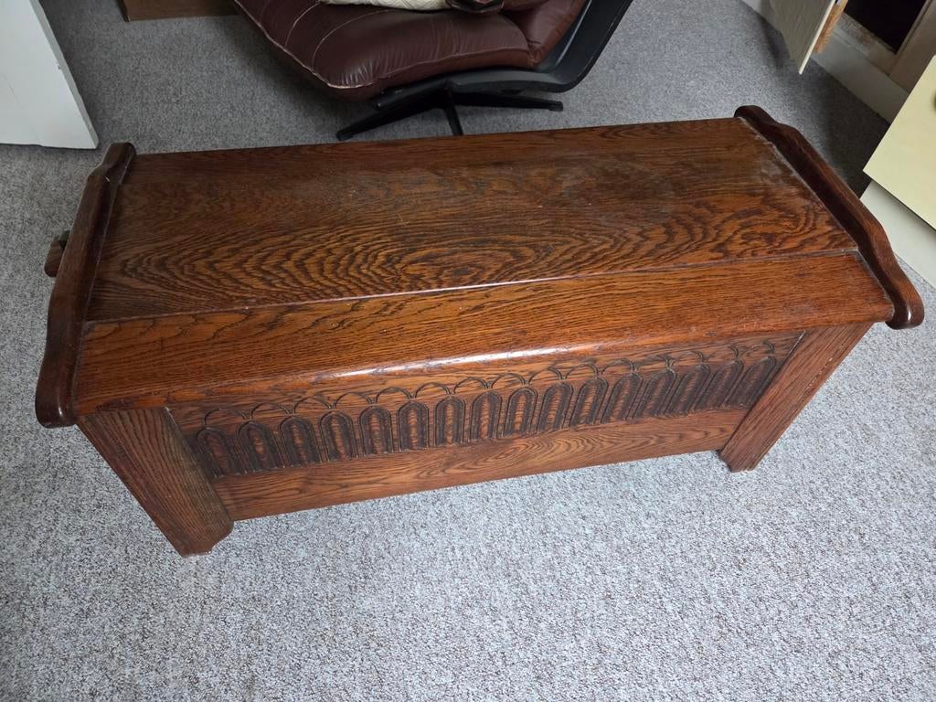 Dekenkist, Huis en Inrichting, Woonaccessoires | Kisten, Ophalen of Verzenden, 50 tot 100 cm, Minder dan 50 cm, Minder dan 50 cm