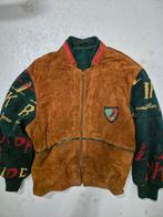 Vintage Navajo Aztec Suede Jas/Vest 'Bruin/Groen - Maat L, Maat 52/54 (L), Ophalen of Verzenden, Gedragen, Onbekend