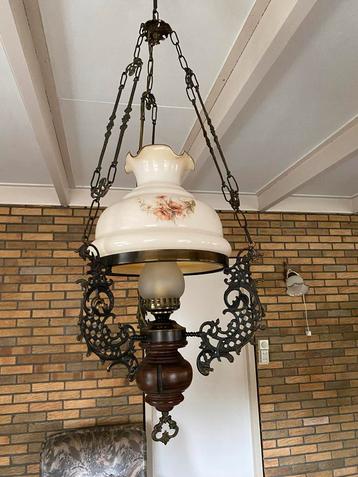Antieke Lampen Set - Hanglampen & Wandlamp. beschikbaar voor biedingen