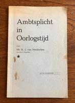 Mobilisatie Ambtenaren 1939 Voorschrift., Verzenden, Landmacht, Nederland, Boek of Tijdschrift