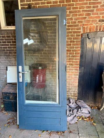 Buitendeur 83x201,5 dubbel glas meranti beschikbaar voor biedingen