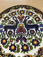 Faros Keramik Griekse keramische wandophangplaat 2 herten, Ophalen