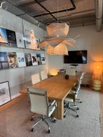Vergadertafel (of eettafel) met stoelen, Ophalen, 200 cm of meer, Zo goed als nieuw, Vijf personen of meer