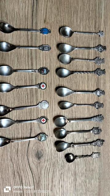 zilver en verzilverd lepeltjes  beschikbaar voor biedingen