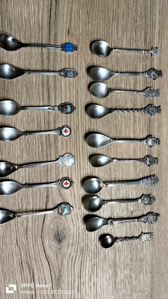 zilver en verzilverd lepeltjes, Antiek en Kunst, Antiek | Bestek, Ophalen of Verzenden