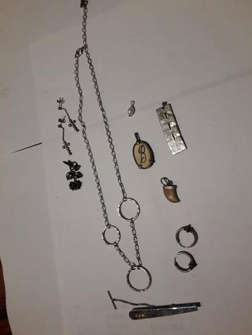 LOTJE ZILVEREN SIERADEN hoog gehalte zilver ( gew 27 gram )  beschikbaar voor biedingen