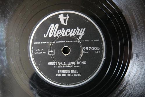 Freddie Bell Giddy-up-a ding dong 78 toeren jukebox 78rpm, Cd's en Dvd's, Vinyl | Pop, Gebruikt, Voor 1960, 10 inch, Ophalen of Verzenden