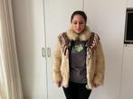 Kunstbont jasje - Maat S, Kleding | Dames, Jassen | Zomer, Ophalen, Zo goed als nieuw, Maat 36 (S), Beige