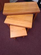 Mimisets - 3 delig - Eiken - Zo goed als nieuw, Ophalen, Zo goed als nieuw, Hout