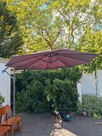 Paarse zweefparasol met voet - Kantelbaar, Kantelbaar, Gebruikt, Zweefparasol, 2 tot 3 meter