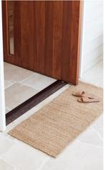 The Dharma Door jute loper vloerkleed mat 140x60, 200 cm of meer, Zo goed als nieuw, Rechthoekig, 50 tot 100 cm