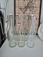 7 glazen weck- beugelflessen, inhoud 75 cl, Ophalen of Verzenden, Zo goed als nieuw, Bierglas