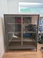 IKEA Idåsen vitrinekast, kleur Donkergrijs/Antraciet, Huis en Inrichting, Ophalen, 100 tot 150 cm, Zo goed als nieuw, Glas