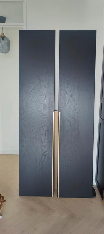 Kastdeuren ikea pax Repvag zwart eiken