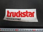 sticker TRUCKSTAR magazine, Verzamelen, Stickers, Ophalen, Zo goed als nieuw, Bedrijf of Vereniging
