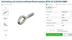 20x Schroefoog RVS hout 5,25x30x10. €0,40 p.s., Ophalen of Verzenden, Zo goed als nieuw
