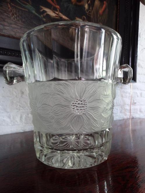 Kristallen Champagnekoeler Attr. Lalique, Huis en Inrichting, Woonaccessoires | Wijnrekken, Zo goed als nieuw, Minder dan 50 cm