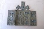 18 e eeuws bronzen reis triptiek, Antiek en Kunst, Antiek | Religie, Ophalen of Verzenden
