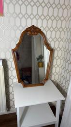 Antieke Spiegel met Houten Lijst, Huis en Inrichting, Woonaccessoires | Spiegels, Ophalen, Minder dan 50 cm, Gebruikt, Minder dan 100 cm