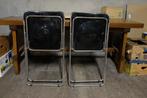 2x vintage klapstoel IKEA  Niels Gammelaard, 2e hands, Gebruikt, Twee, Zwart