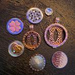 Prachtige Mi Moneda Set 2 pendanten en 6 munten, Ophalen of Verzenden, Zilver