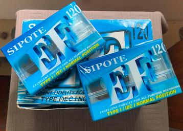 12x NOS Sipote EF120 doosje fake Sony cassettebandjes NIEUW beschikbaar voor biedingen