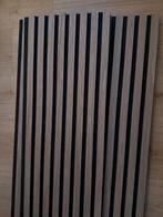 Akoestische panelen lattenwand walnoot 1x52cm & 1x32cm, Ophalen, Nieuw