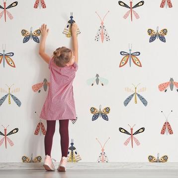 Vlinderbehang Binnenzoet. 2.00 x 2.80m nieuw beschikbaar voor biedingen