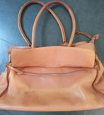 Dames handtas, schoudertas bruin echt leer van MyK, Ophalen of Verzenden, Gebruikt, Bruin, Handtas