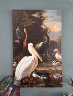 Canvas "Het drijvend veertje" van Melchior d'Hondecoeter, Antiek en Kunst, Kunst | Schilderijen | Klassiek, Ophalen