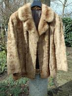 Origineel vintage jaren 1960 ECHTE bontjas fur maat 40/42, Ophalen of Verzenden, Zo goed als nieuw, Maat 42/44 (L), Bruin