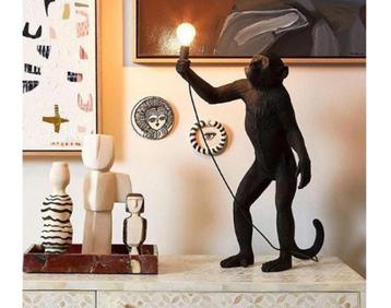 Seletti Monkey Standing (binnen/buiten) vloerlamp Zwart beschikbaar voor biedingen
