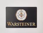 Warsteiner bier logo reclamebord van metaal wandbord deco, Verzamelen, Biermerken, Ophalen of Verzenden, Nieuw, Reclamebord, Plaat of Schild