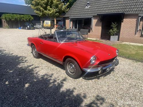 Fiat 124 1600 Sport Spider, Auto's, Oldtimers, Te koop, Open dak, Fiat, Benzine, Cabriolet, Handgeschakeld, Geïmporteerd, Rood