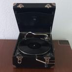 Antieke grammofoon + 100 bakkeliet platen, Ophalen